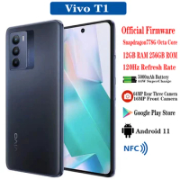 Original Vivo T1 5G SmartPhone Snapdragon 778G Android11 8GB 12GB RAM 128GB 256GB ROM 6.67" 64MP Main Camera 5000mAh Battery 44W