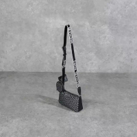 MICHAEL KORS Tas MICHAEL KORS PATTERN SILVER BLACK SHOULDER BAG WITH MULTI POUCH 100% ORIGINAL