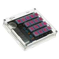 New DIY Calculator Kit Digital Tube Calculator Built In CR2032 Button Cell With Transparent Case Calculator