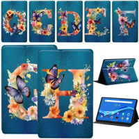 Butterfly Pattern Case for Lenovo Tab E10 10.1" TB-X104F TB-X104L/Tab M10 10.1" /Tab M10 FHD Plus 10.3" Tablet Stand Cover Case