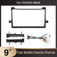 2 Din Android Car Radio Panel Fascia Frame 9 inch for Toyota Prius 50 2016 Audio GPS Installation Dash Kits Bezel Bracket Trim