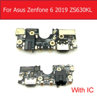 Original USB Charger Jack Port Board For ASUS Zenfone 6 2019 ZS630KL Charging USB Plug Dock Headphone Port Board Repair Parts