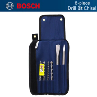 Bosch 6-piece Drill Bit Set Four-pit Electric Hammer Drill Chisel Four-Blade Drill Bit For Excavate Concrete Brick Wall