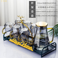 耐熱玻璃系列高硼硅玻璃茶具冷水壺玻璃耐高溫涼水壺冷熱水壺套裝高顏值家用北歐風鑽石壺