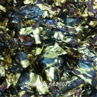 500G blue variegated Imitation gold Flake leaf in good quality , free shipping