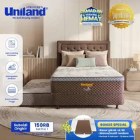 Uniland Springbed 2 in 1 Rivera Plushtop Lorenz - Kasur Spring Bed Matras 2in1 120 x 200 Midnight Bl