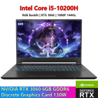 15.6" Laptop Core i5 NVIDIA RTX 3060 6G Discrete Graphics Card RGB Backlit Keyboard 64G RAM+1TB SSD Notebook Pc gamer Computer