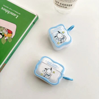 Cartoon Earphone Clear Silicone Case For Airpods 1/2/3/Pro Protective Cover Cute Pochacco Dog Headset Cases For Airpods Pro 2
