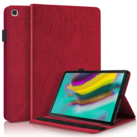 Cover For Samsung Galaxy Tab S5e 2019 SM-T720 T725 Tablet 3D Embossed Flower Wallet Funda For Galaxy Tab S5e 10 5 Caqa T720