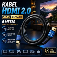 Kabel HDMI 2.0 4K Panjang 5 Meter FSU Kabel HDMI to HDMI High Speed UHD 60Hz 3D Kabel Display Monito