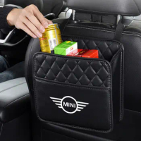 Car Back Seat Storage Tissue Water Cup Snack Mobile Phone Storage For Mini Cooper S R55 R56 R505360 F5556 Countryman Accessories
