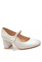 Twenty Eight Shoes 7CM Pearl Strap Cotton Print Mary Jane Shoes BY664-58