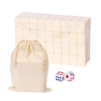 Mahjong Sets Mini Traditional Trip Board Game With Storage Bag Portable Table Game With 146 Melamine Resin Mahjong Tiles For
