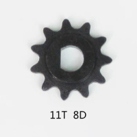 11Teeth Sprocket Pinion High-Speed Motor 25H Chain D Type Mounting Hole 8mm For Small Dolphin Electric Scooters Hoverboard Parts