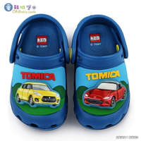 車車造型LED電燈花園鞋 Tomica多美小汽車 TM1848-藍【童鞋城堡旗艦店】