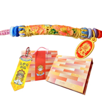 【金寶珍】金彩牡丹媽祖祝福編織手鍊-白沙屯媽祖系列(0.29錢±0.10錢)
