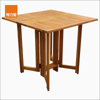 【特力屋】艾倫實木蝶型摺疊桌 戶外家具