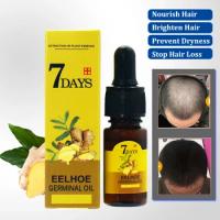 Ginger Hair Growth Essence Spray 20ml Grow Restoration Bread Oil Serum for Man Woman Anti Hair Loss Prevent Baldness Hair Care