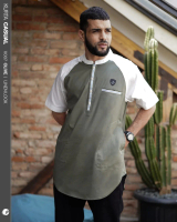 SAMASE Kurta Casual V007 Kemko Kemeja Pria Dewasa Lengan Pendek