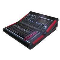 SPE 16 Channel DJ Mixer Audio Professional Power Mixing Amplifier digital mixer 48V Phantom Power US Plug