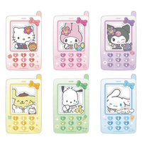 小禮堂 Sanrio 三麗鷗 復古手機風格相框風格貼紙 2入組 (Y2K) Kitty 美樂蒂 酷洛米
