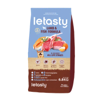 【letasty 鮮樂嚐】無穀全齡犬三種魚&羊 低敏配方 6.8kg(全齡犬 腸胃健康 益生菌 蝦紅素 酵素)