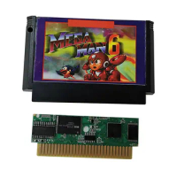 Megaman 6 Video Game For 60 Pins 8 Bit FC Game Cartridge