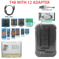 XGECU T56 Adapter Minipro Programmer V12.5 Universal T48 programm Nand Flash AVR PIC Bios USB Programming Calculator