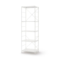 【MUJI 無印良品】SUS鋼製層架組/亮面淺灰/大(大型家具配送)