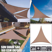 Kanopi kain awning bentuk segitiga ukuran 2x3x3 | sun shade
