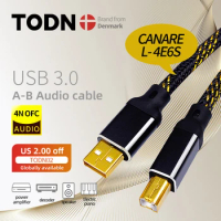 Canare HIFI USB Cable DAC A-B Alpha 4N OFC Digital AB Audio A to B high-end Type A to Type B Hifi Data Cable