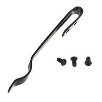 {INTO OU}   Stainless Steel Back Clip For Pocket Knife Waist Clip Folding Knives Handle DIY Making A
