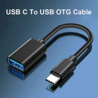 OTG Type C Cable Adapter USB to Type C Adapter Connector for Samsung Huawei Xiaomi POCO OTG Data Cable Converter for Laptops PC