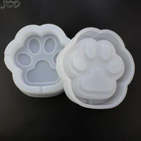 JCD Cute Storage Box Silicone Mold DIY Cat Paw Ashtray Craft Gift Making Plaster Epoxy Resin Jewelry Molds Crafts
