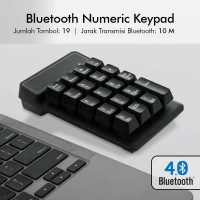 Etmakit Keyboard Numeric Wireless Bluetooth Soft Switch Keypad - E094BT