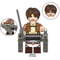 ของเล่นตัวต่อฟิกเกอร์ อนิเมะญี่ปุ่น Attack on Titan Attacking Giant Armin Eren Lilwell Ackerman ของข