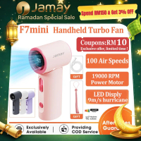 【Pocket fan】JAMAY F7MIN High Speed Power Turbo Portable Handheld Fan | Pelarasan Penyejuk 100 Tahap 