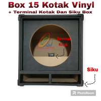 Box Speaker 15 Inch Kotak Vinyl + Terminal Kotak Dan Siku Box