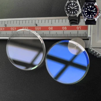 Flat Sapphire glass For Seiko Skx007 SKX009 SKX011 SKX173 SKX171 SKX175 7002 Crystal Watch Glass parts With chamfer AR Blue