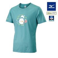 Slim FIT合身版型 男款羽球短袖T恤 72TAA50529 (青綠)【美津濃MIZUNO】