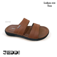 Jeddi Lukas 201 Sandal Pria Casual Original Tan Sehari-hari Size 39/43