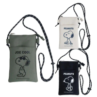 【小禮堂】Snoopy 史努比 斜背手機包 大圖款(平輸品)