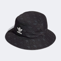 【adidas 愛迪達】帽子 漁夫帽 運動帽 遮陽帽 三葉草 MONOGRAM BUCKET 黑 IU0043