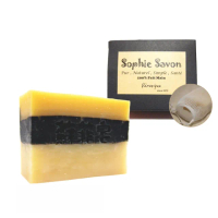 【Sophie Savon 蘇菲皂】清爽炭肌皂 +網袋(限定款/涼爽限定 油性肌 MIT手工皂)