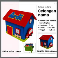 Celengan Karakter Dari Kain Flanel Bisa Buka Tutup Dan Custom Nama Bagus Untuk Kado Hadiah Souvenir 