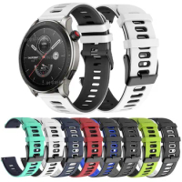 22mm Watch Band For Amazfit Bip 5/GTR 47mm/GTR 4/GTR3/Cheetah Pro Silicone Bracelet GTR 3 Pro Limited Edition Strap Wristband