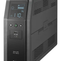 APC UPS 1350VA Sine Wave Backup and Surge Protector, BR1350MS Battery Power Supply with AVR, (2) USB Charger