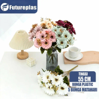 FUTUREPLAS (1 PCS) Bunga Artificial Gerbera Matahari Hias Bunga Rose Hias Dekorasi Buket Bunga Artif