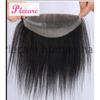 Men Toupee Forehead Hair Line Frontal Hairpiece for Men  Brazilian Human Hair Replacement For Baldne