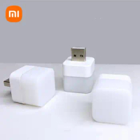XIAOMI USB Plug Night Light Mini Book Reading Lamp Computer Mobile Power Bank Rechargeable Light Eye Protection Bedside Lamp
